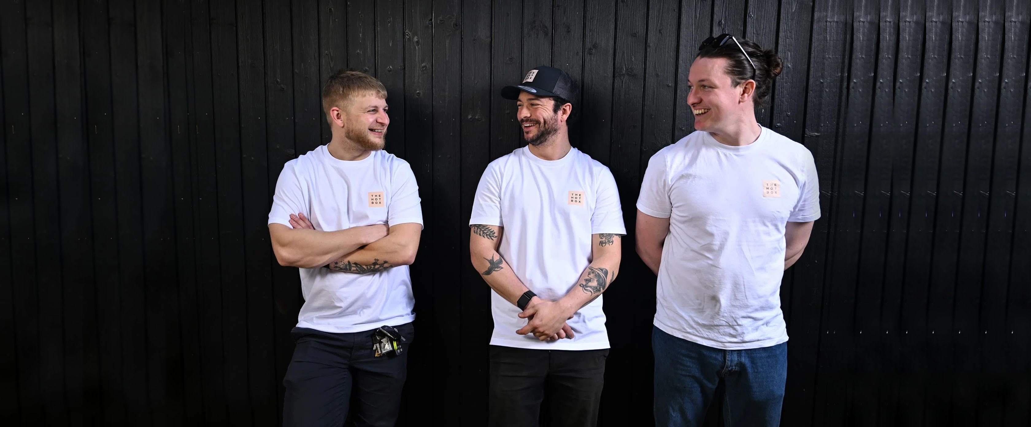 Dan, Liam & Luke. The founders of The Hot Box Sauna.